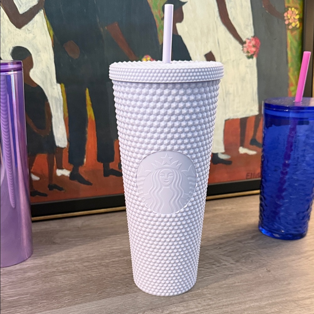 Starbucks White Textured Tumbler with Logo